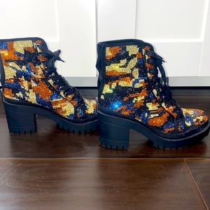 Sparkly Boots! Worn one time for pictures!